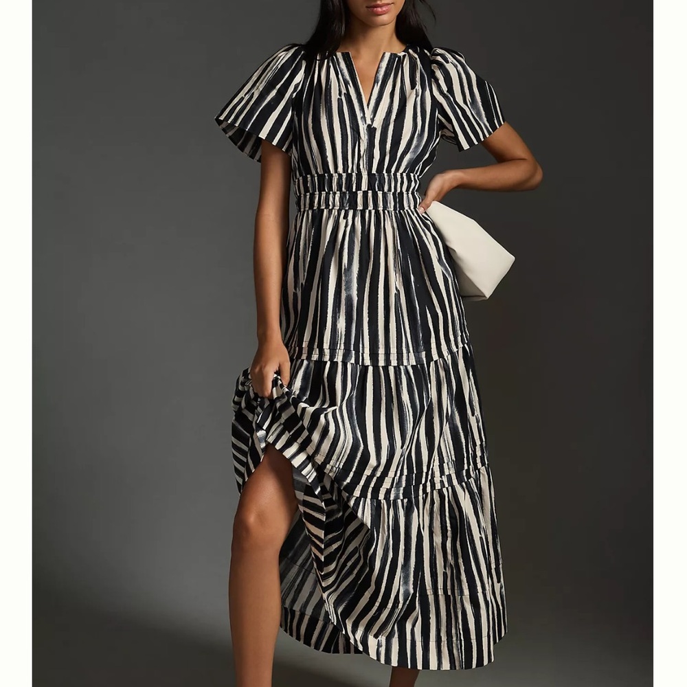 Anthropologie The Somerset Maxi Dress in Carbon